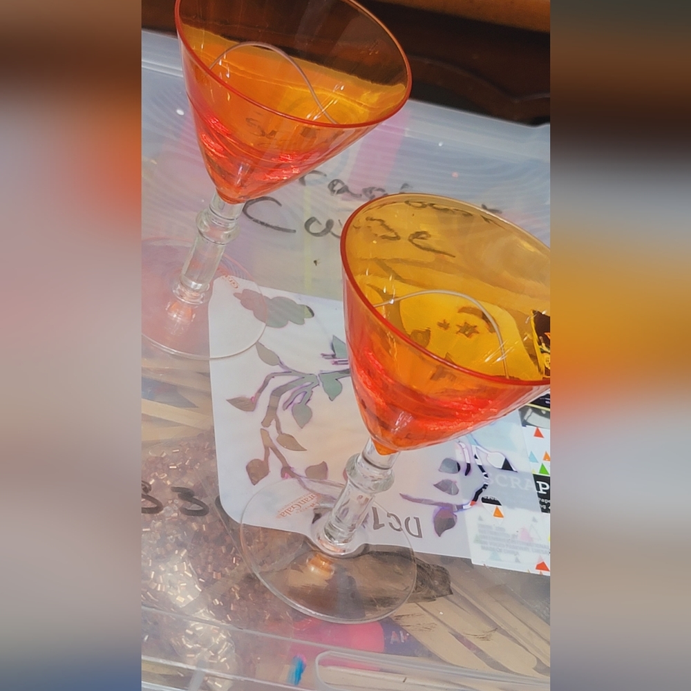 Pair of vintage Imported GranGala triple orange liqueur